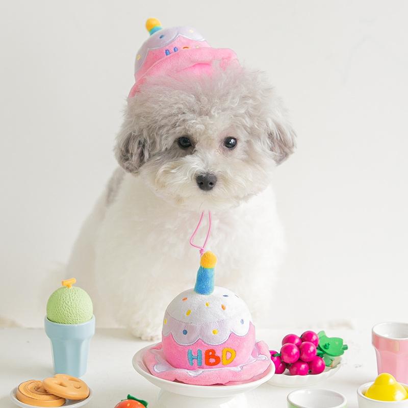 Bite Me Party Hat Plush Dog Toy - CreatureLand