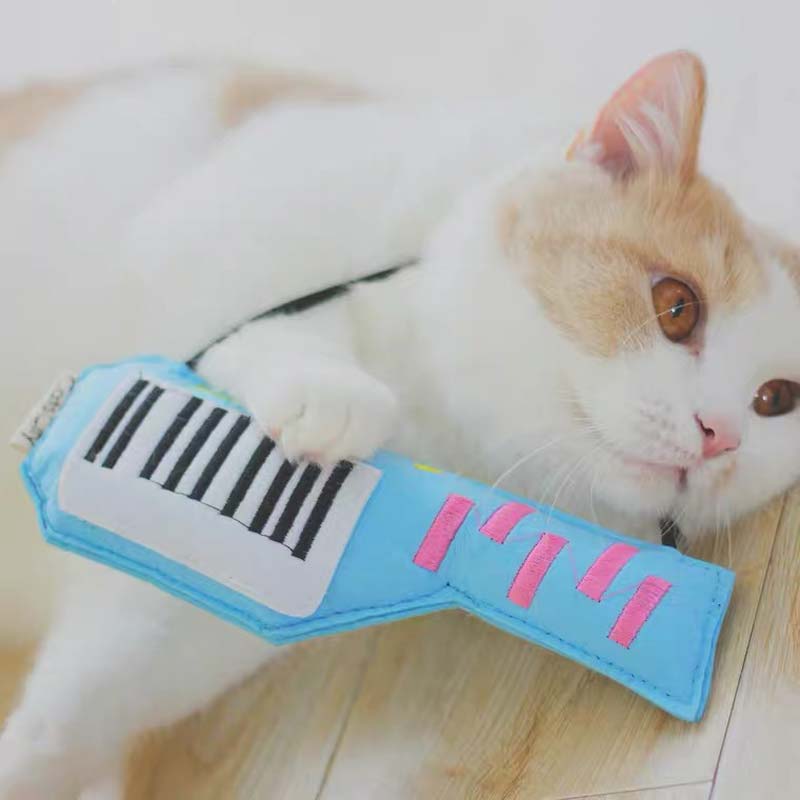 CatsCity Guitar Catnip Felt Toy - CreatureLand