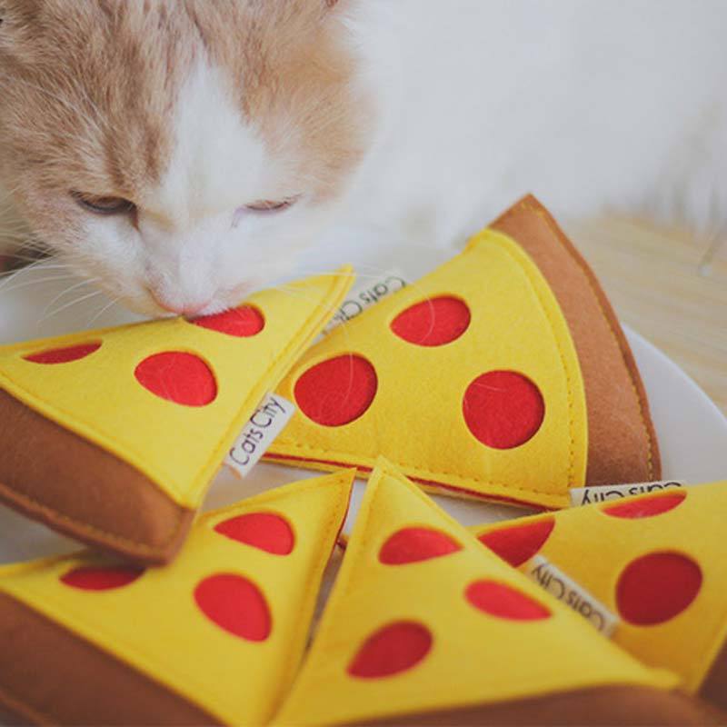 CatsCity Pizza Catnip Felt Toy - CreatureLand