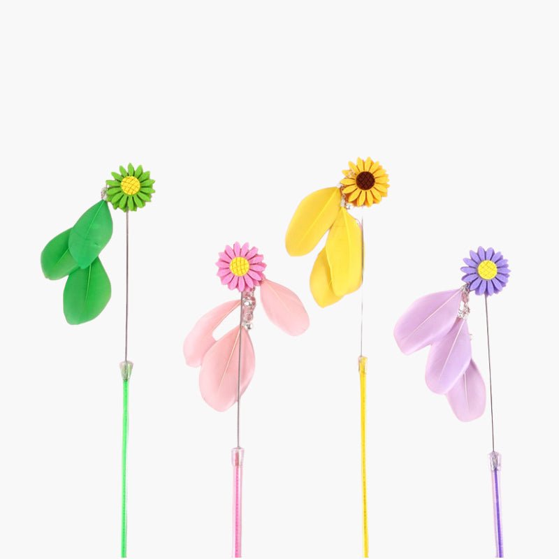CreatureLand Daisy Cat Feather Teaser (4 Colours) - CreatureLand