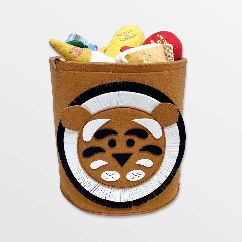 CreatureLand Felt Toy Storage Basket - Lion - CreatureLand