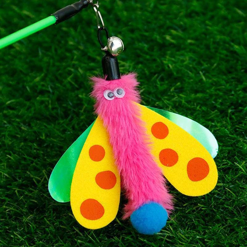CreatureLand Rainbow Bug Cat Flutter Teaser (3 Colours) - CreatureLand