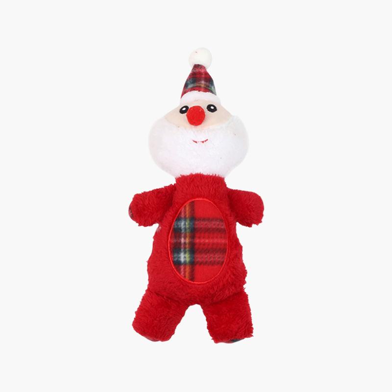 CreatureLand Santa Snowman Plush Dog Toy - CreatureLand