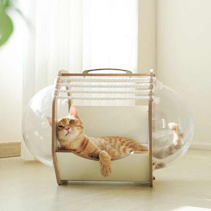 Space Capsule Cat Bed CreatureLand