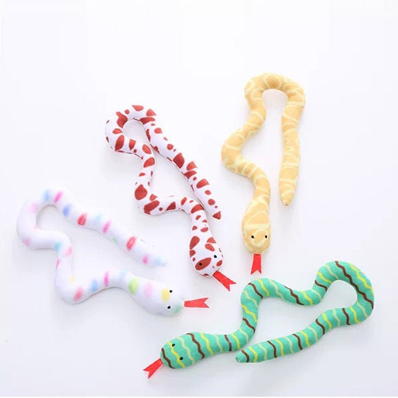CreatureLand Wriggly Snake Catnip Toy (4 Colours) - CreatureLand