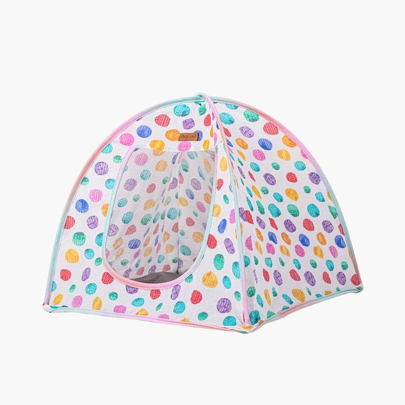 DogLemi Rainbow Dots Pet Tent - CreatureLand