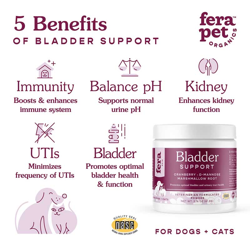Fera Pet Organics Bladder Support for Dogs and Cats - CreatureLand