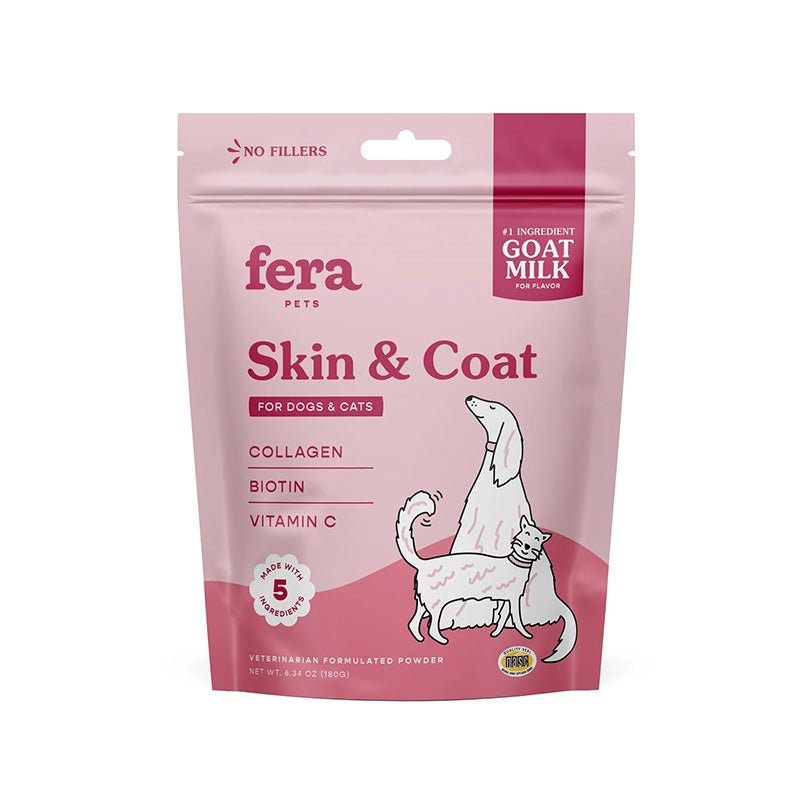 Fera Pet Organics Skin + Coat Goat Milk Topper For Dogs & Cats (180g) - CreatureLand