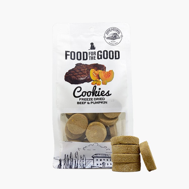 Food For The Good Freeze Dried Beef & Pumpkin Cookie For Dog & Cat (70g) - CreatureLand