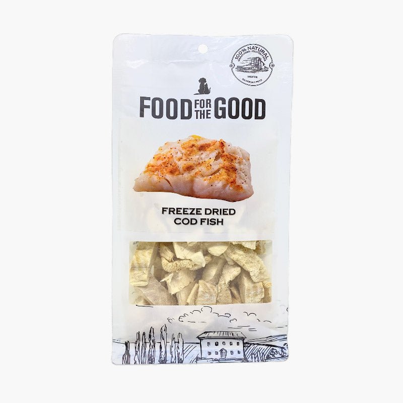 Food For The Good Freeze Dried Cod Fish Treats For Dog & Cat (50g) - CreatureLand