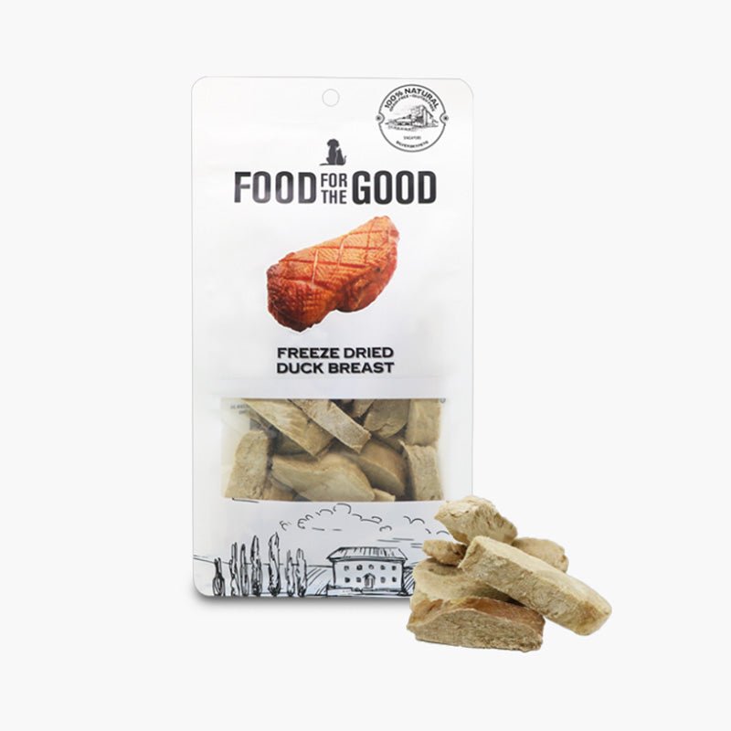 Food For The Good Freeze Dried Duck Breast Treats For Dog & Cat (70g) - CreatureLand