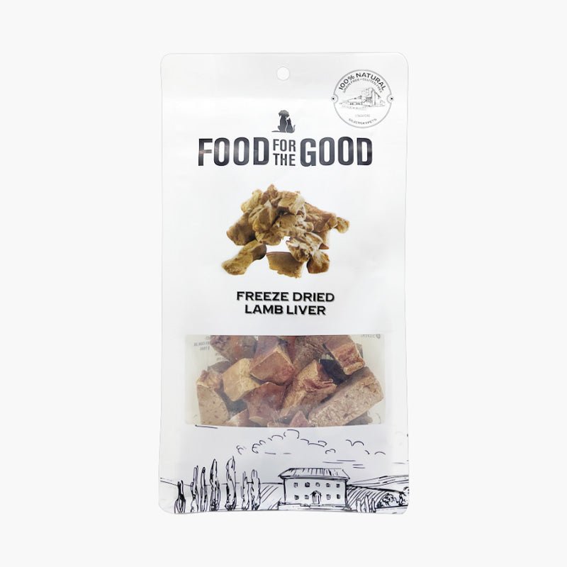 Food For The Good Freeze Dried Lamb Liver Treats For Dog & Cat (70g) - CreatureLand