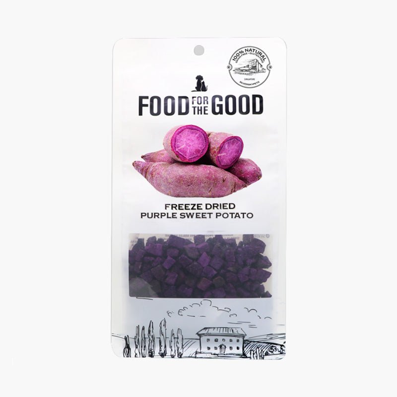 Food For The Good Freeze Dried Purple Sweet Potato Treats For Dog & Cat (70g) - CreatureLand