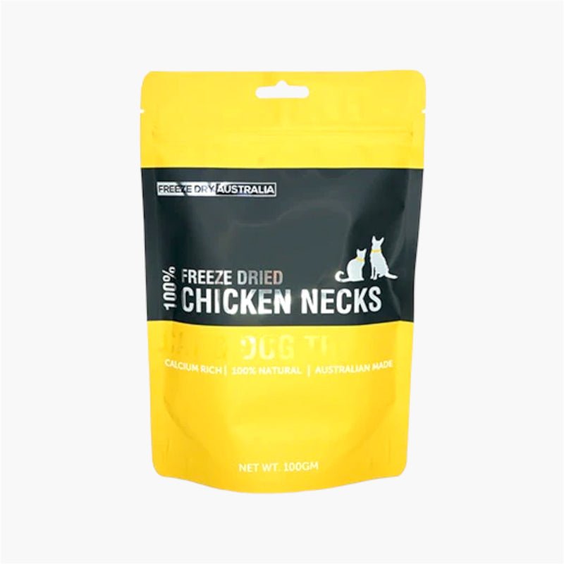 Freeze Dry Australia Freeze Dried Treats | Chicken Necks Treats (100g) - CreatureLand