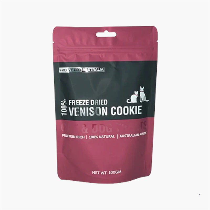 Freeze Dry Australia Freeze Dried Treats | Venison Cookie (100g) - CreatureLand
