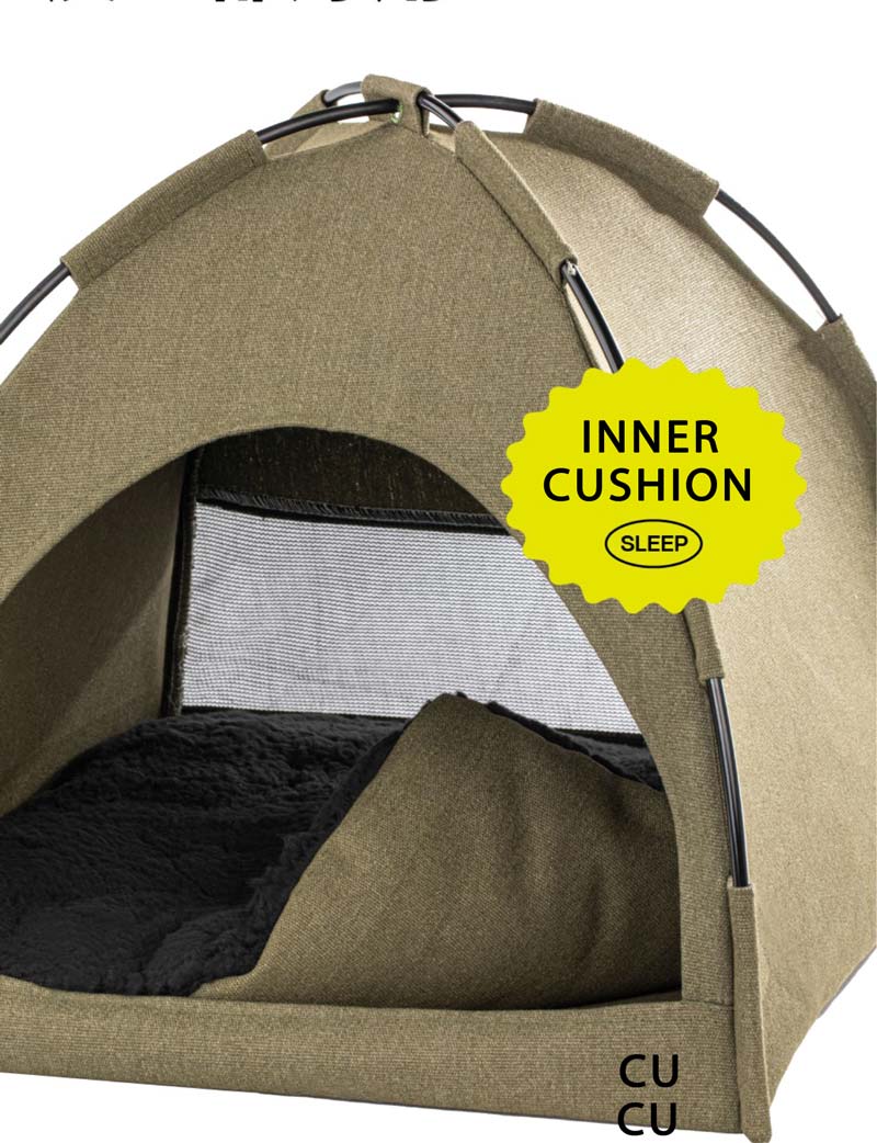 Furrytail Camping Tent Cat House (2 Colours) - CreatureLand