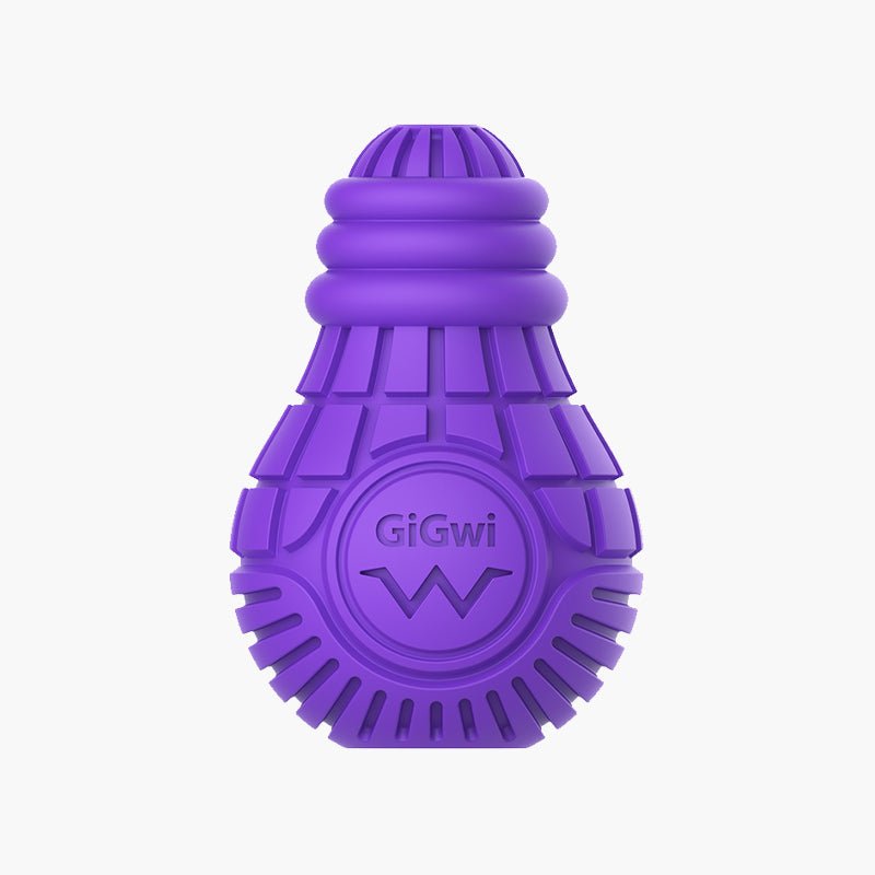 Gigwi Pet Bulb Treat Dispenser Rubber Dog Toy (3 Sizes) - CreatureLand