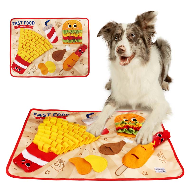 Gigwi Pet Fast Food Party Snuffle Mat Interactive Dog Toy - CreatureLand