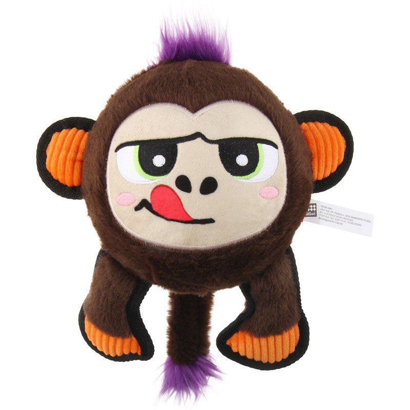 Gigwi Pet Jumball Plush Dog Toy - Brown Monkey - CreatureLand