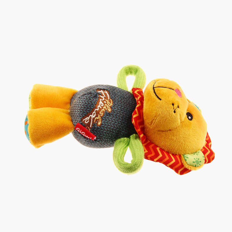 Gigwi Pet Plush Friendz Tug Dog Toy - Lion - CreatureLand