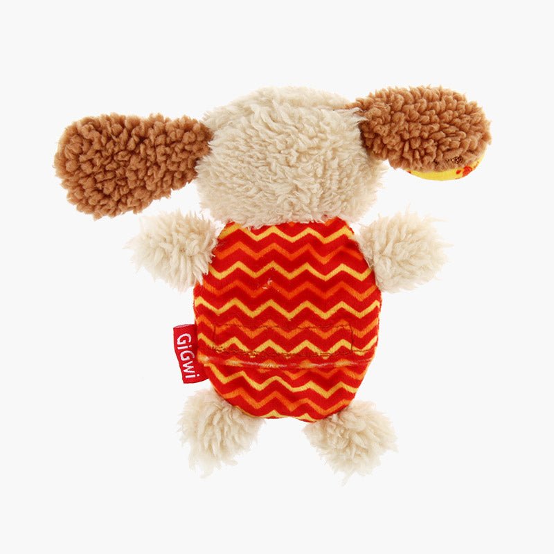 Gigwi Pet Plush Friendz With Refillable Squeaker Dog Toy - Dog - CreatureLand