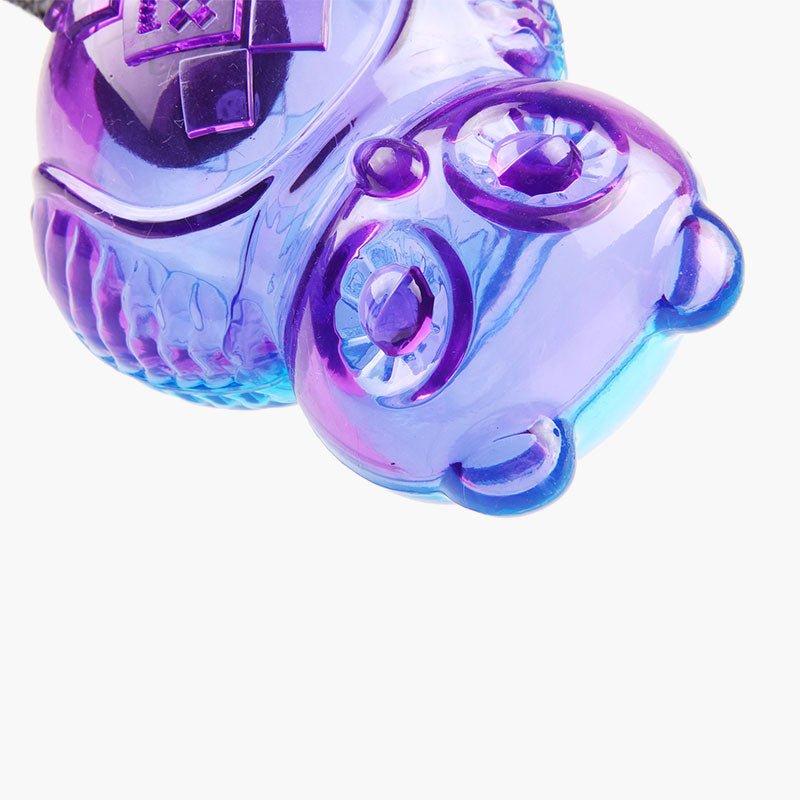 Gigwi Pet Push To Mute Owl Dog Toy - Purple/Blue - CreatureLand