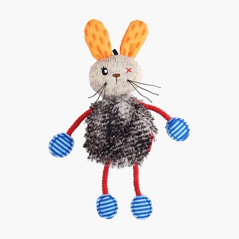 Gigwi Pet Refillable Silvervine Plush Cat Toy - Rabbit - CreatureLand