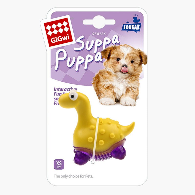 Gigwi Pet Suppa Puppa Dino TPR Dog Toy - CreatureLand