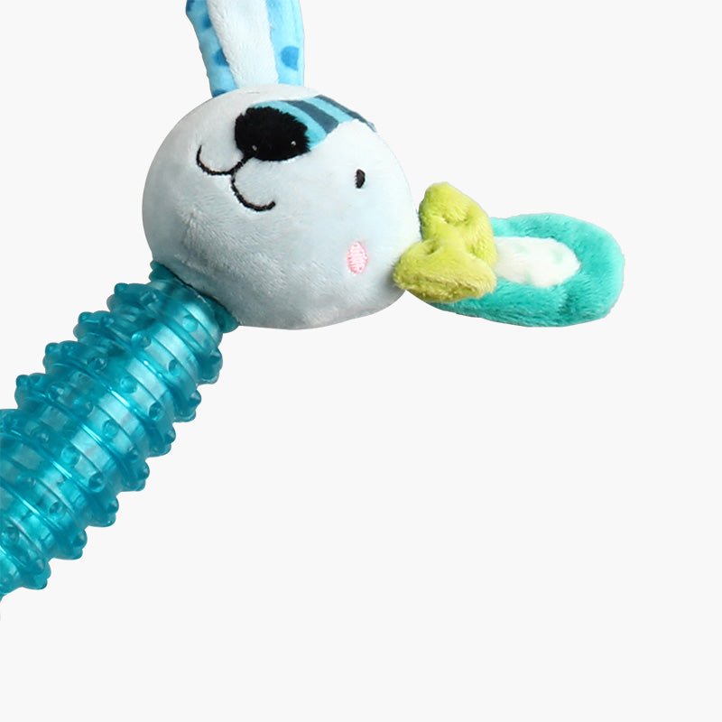 Gigwi Pet Suppa Puppa TPR & Plush Dog Toy - Rabbit - CreatureLand