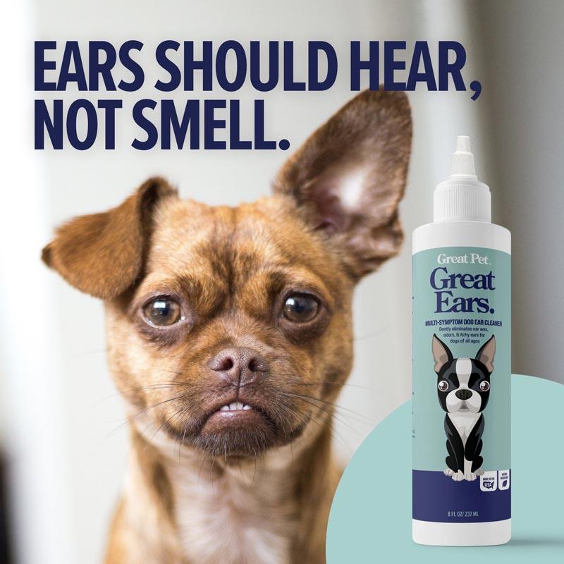 Great Pet® Great Ears Multi-Symptom Dog Ear Cleaner - 237ml - CreatureLand