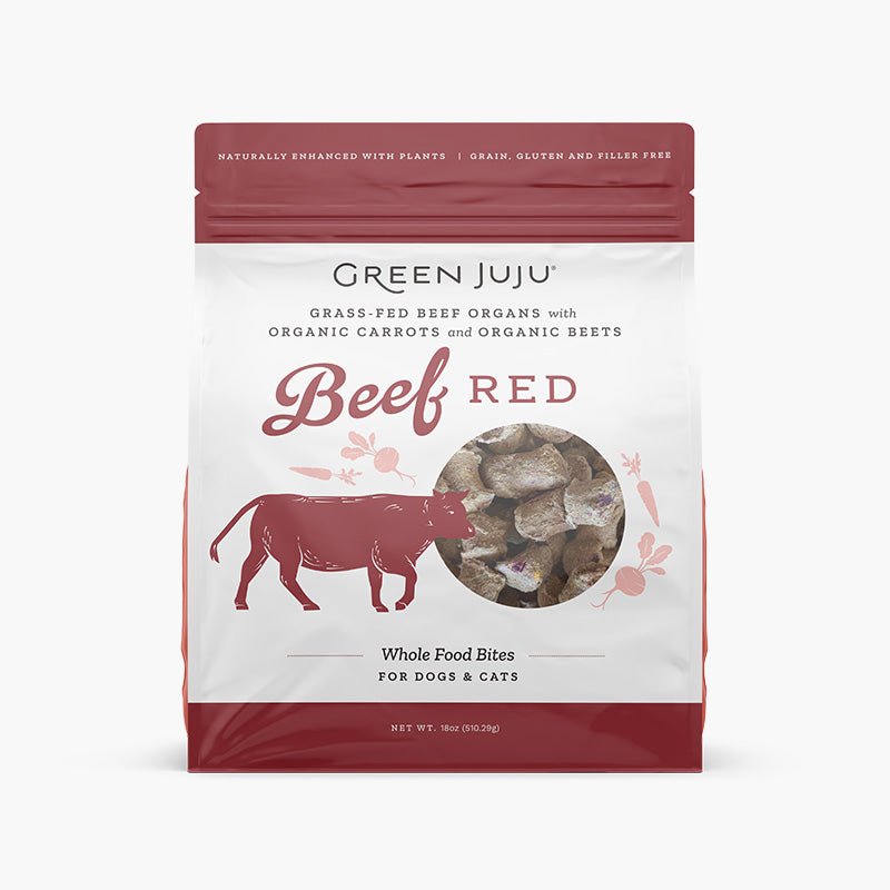 Green Juju Beef Red Freeze Dried Whole Food Bites - CreatureLand