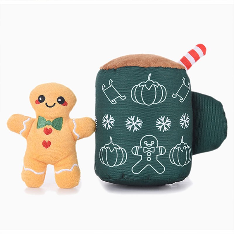 HugSmart Happy Woofmas – Gingerbread Latte Puzzle Hunting Toy - CreatureLand