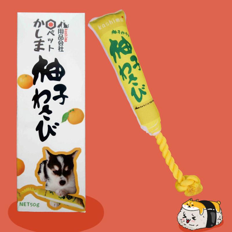 Kashima Japanese Sauce Dog Toy | Wasabi, Yuzu & Shio - CreatureLand
