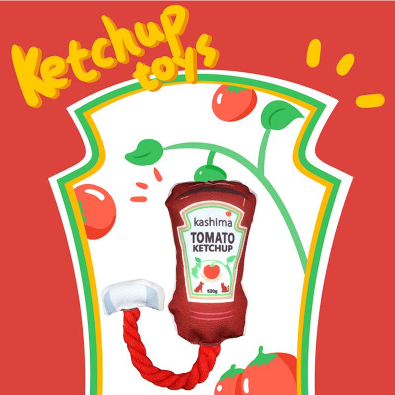Kashima Tomato Ketchup Dog Toy - CreatureLand