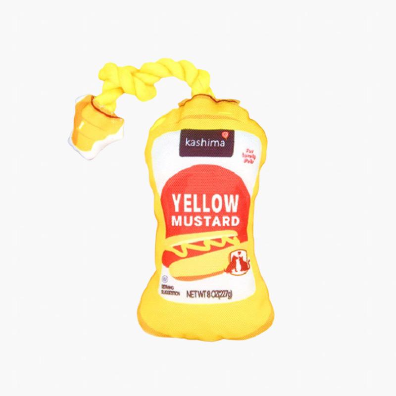Kashima Yellow Mustard Dog Toy - CreatureLand