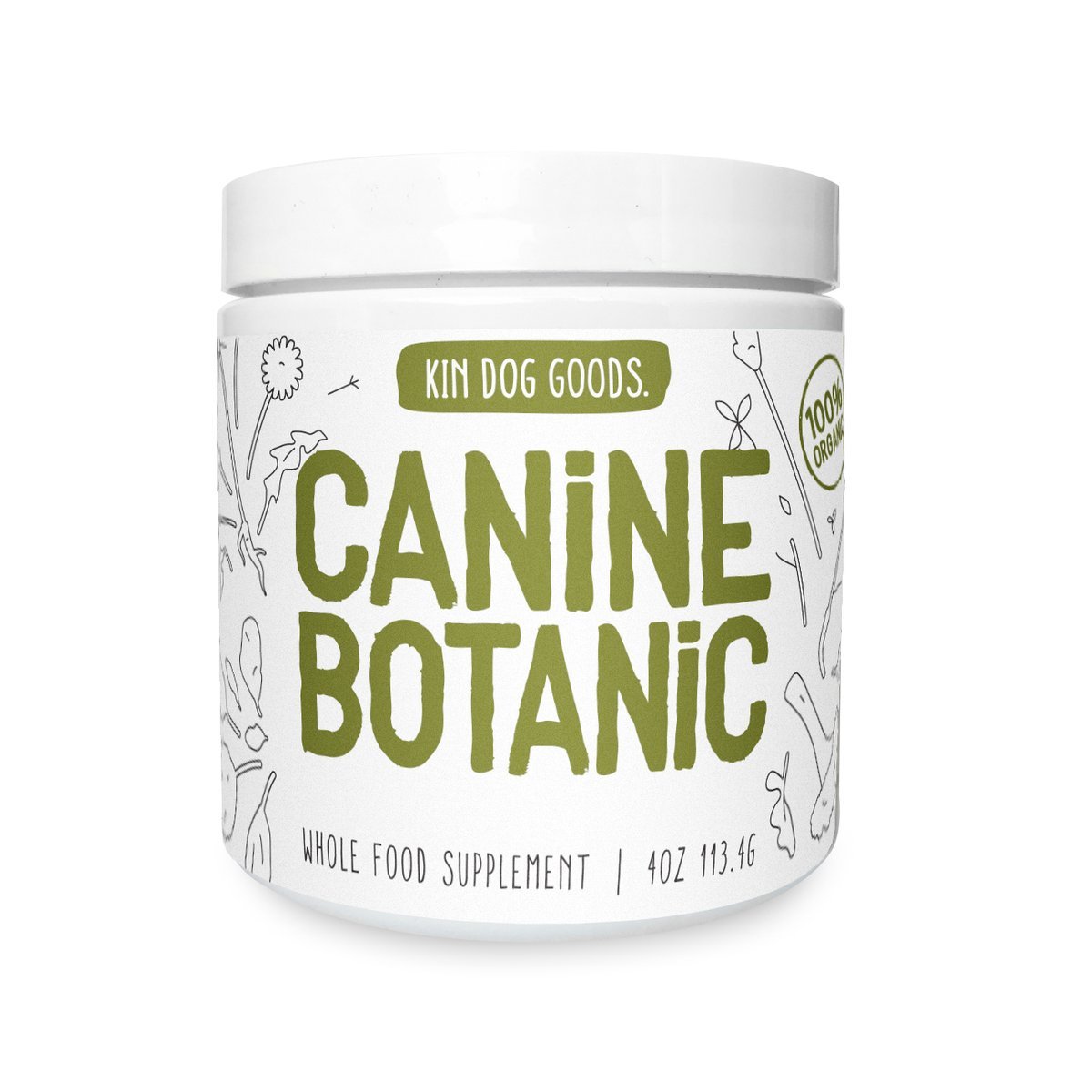 Kin Dog Goods Canine Botanic Dog Supplement (4oz) - CreatureLand