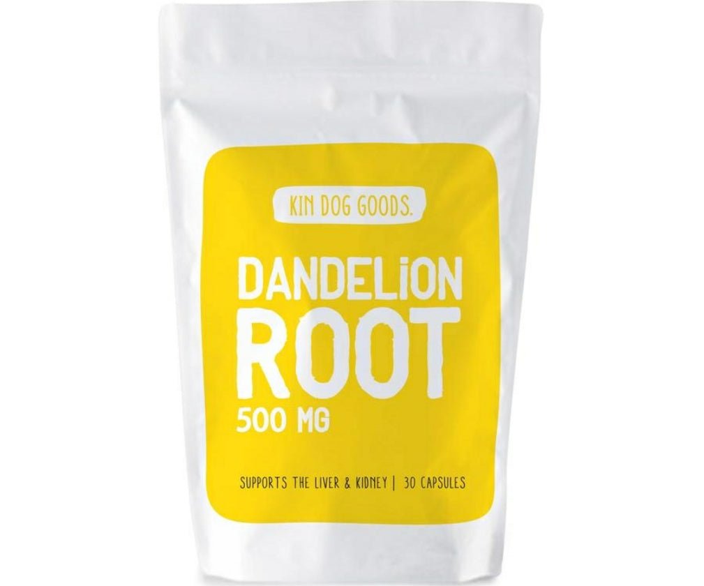 Kin Dog Goods Dandelion Roots Dog Supplement (30 caps) - CreatureLand