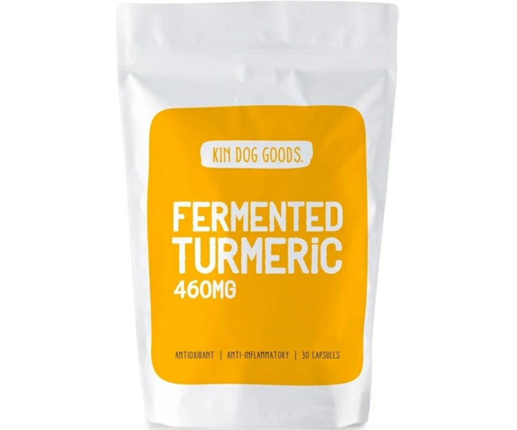 Kin Dog Goods Fermented Tumeric Dog Supplement (30caps) - CreatureLand