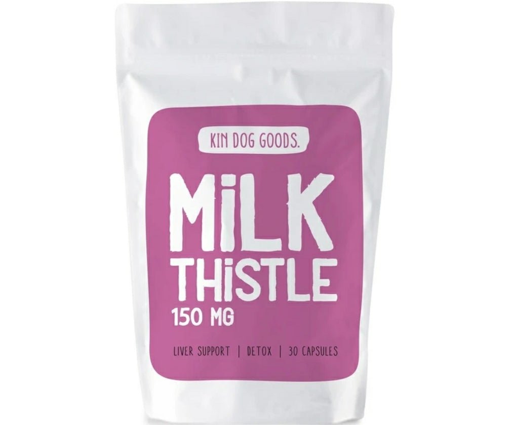 Kin Dog Goods Milk Thistle Dog Supplement (30 caps) - CreatureLand