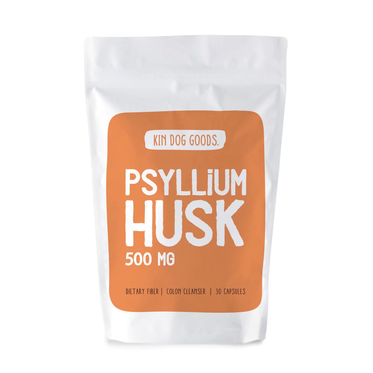 Kin Dog Goods Psyllium Husk Dog Supplement (30 caps) - CreatureLand