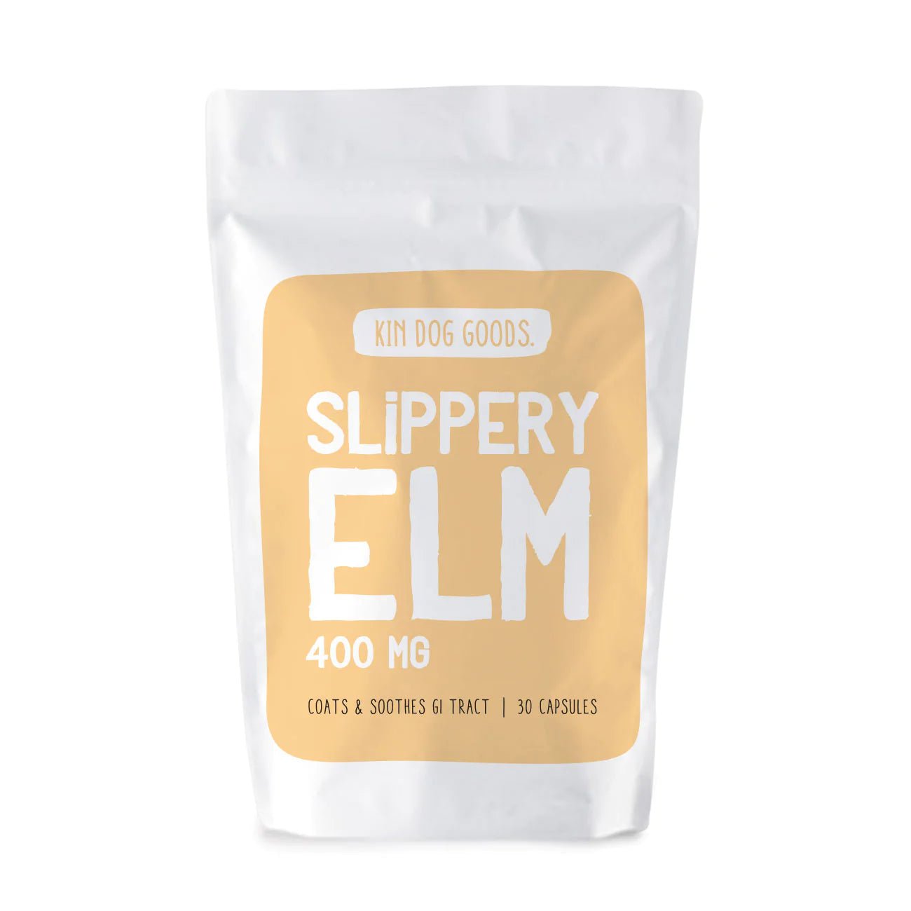 Kin Dog Goods Slippery Elm Dog Supplement (30caps) - CreatureLand