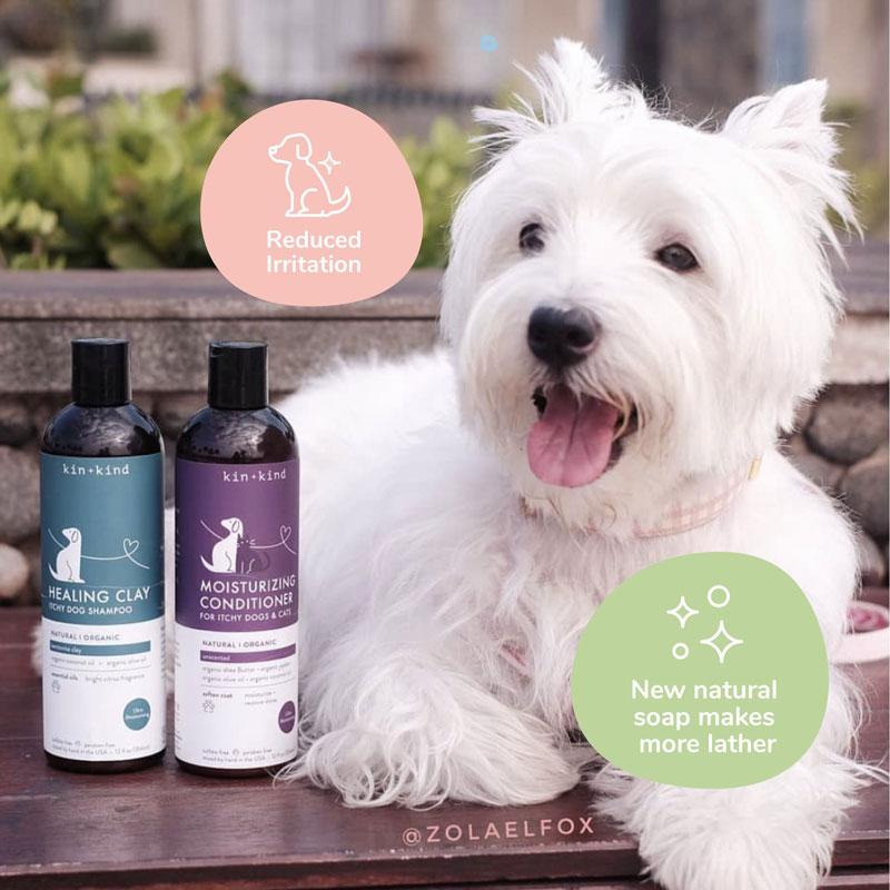 Kin+Kind Itchy Pet Shampoo For Dogs and Cats (Rosemary + Peppermint) - 354ml - CreatureLand