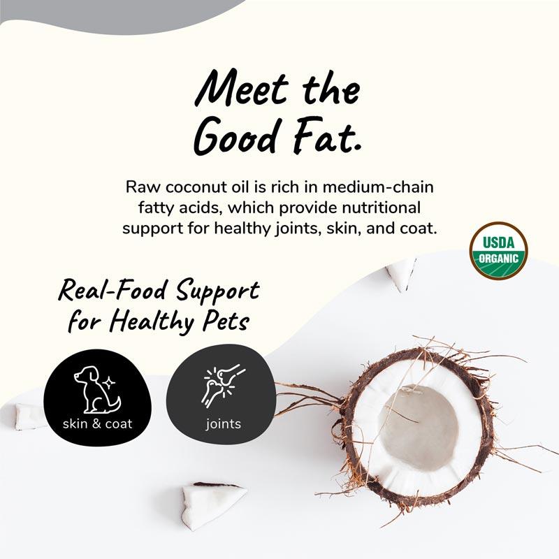 Kin+Kind Raw Coconut Oil Dog and Cat Supplement - CreatureLand