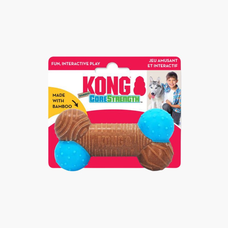 KONG® Corestrength Bamboo Bone Dog Toy (2 Sizes) - CreatureLand