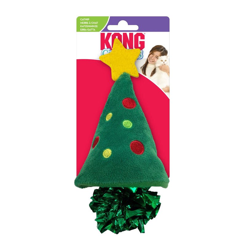 KONG® Holiday Crackles Christmas Tree Catnip Toy - CreatureLand
