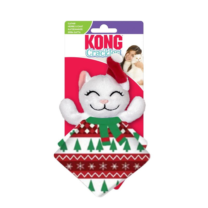 KONG® Holiday Crackles Santa Kitty Catnip Toy - CreatureLand