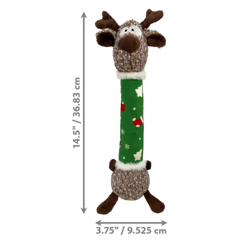 KONG® Holiday – Shakers Luvs Reindeer Dog Toy - CreatureLand