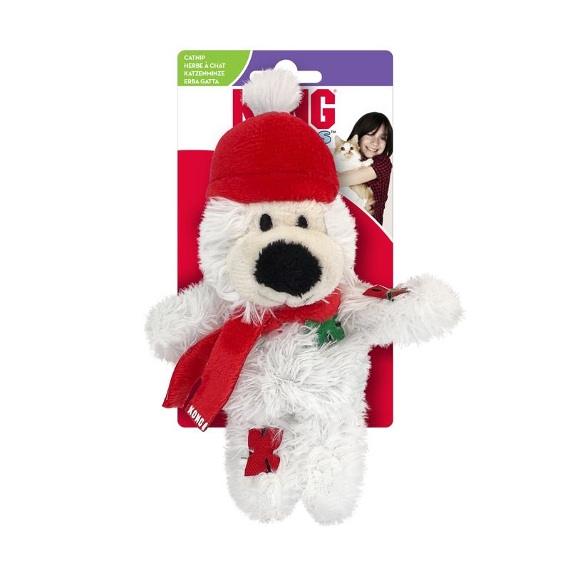 KONG® Holiday Softies Bear Catnip Toy (Assorted Colour) - CreatureLand