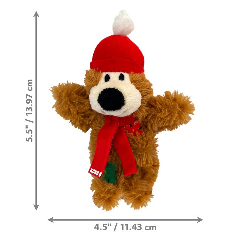 KONG® Holiday Softies Bear Catnip Toy (Assorted Colour) - CreatureLand
