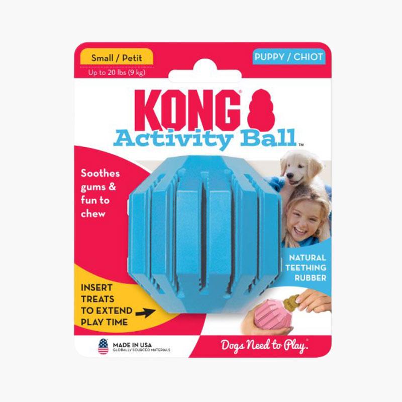 KONG® Puppy Activity Ball Toy (2 Colours) - CreatureLand
